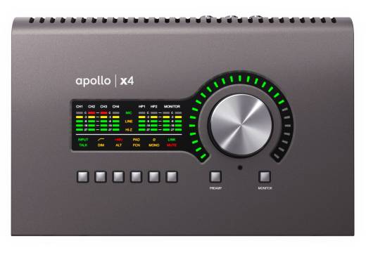 Universal Audio - Apollo x4 Heritage Edition - Desktop 12x18 Thunderbolt 3 Audio Interface w/UAD-2 QUAD Core Processing