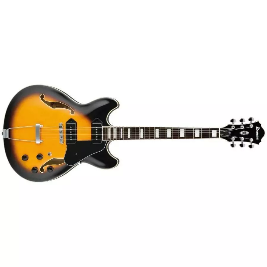 Artcore Double Cutaway Semi-Hollow Guitar - Vintage Burst