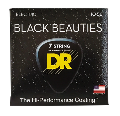 DR Strings - Black Beauty Coated Strings - 7 String Medium
