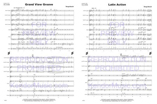 Trumpet Section Workout (6 pieces to develop the jazz ensemble section) - Beach - Trumpet Quartet