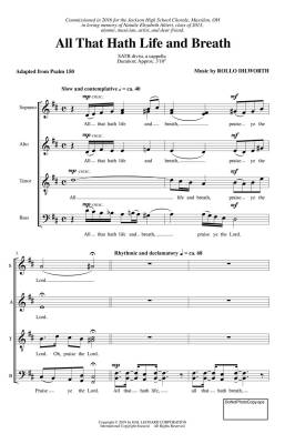 All That Hath Life and Breath - Dilworth - SATB