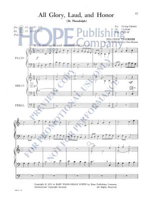 Easy Piano-Organ Duets - Hustad/Smith - Piano/Organ - Book
