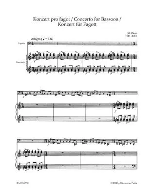 Concerto for Bassoon and Orchestra - Pauer - Piano Reduction, Part (1) - Bassoon, Orchestra