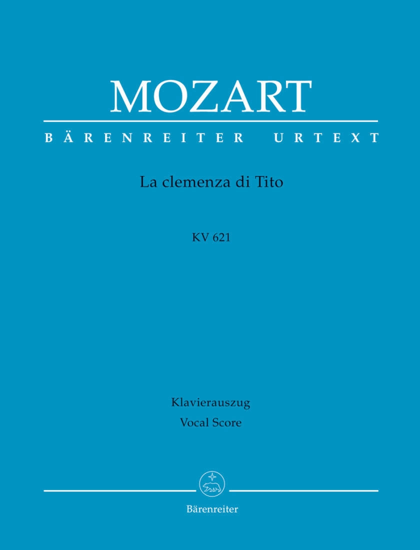 La clemenza di Tito K. 621 - Mozart/Giegling - Vocal Score - Hardcover