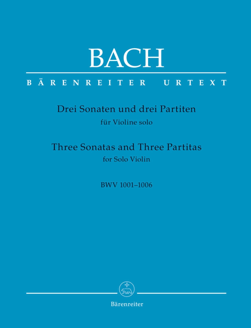 Three Sonatas and Three Partitas for Solo Violin BWV 1001-1006 - Bach/Wollny - Violin - Book