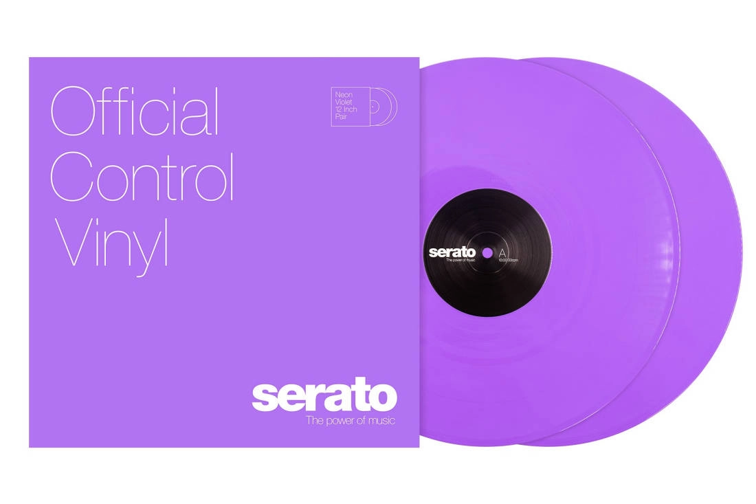 Neon Series 12\'\' Control Vinyl (Pair) - Neon Violet