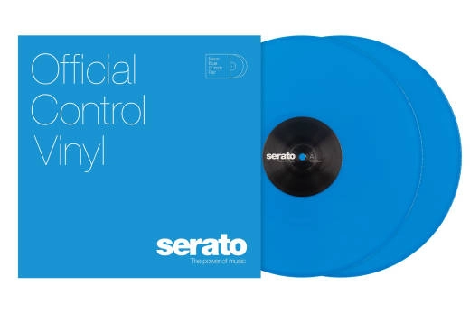 Neon Series 12\'\' Control Vinyl (Pair) - Neon Blue