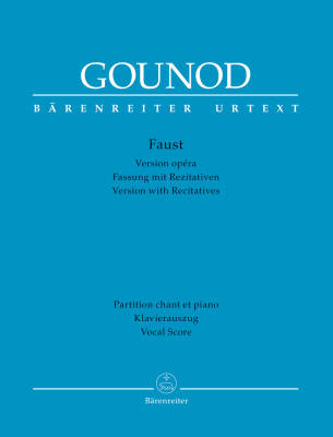 Baerenreiter Verlag - Faust: Gounod/Prevost - Vocal Score - Book