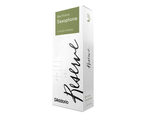 DAddario Woodwinds - Reserve Baritone Saxophone Reeds, Strength 3.0, 5-Pack
