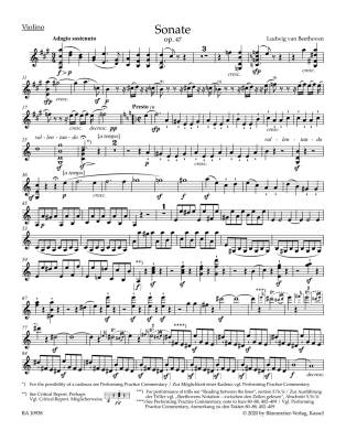 Sonata for Pianoforte and Violin in A major op. 47 \'\'Kreutzer Sonata\'\' - Beethoven/Brown - Violin/Piano - Book