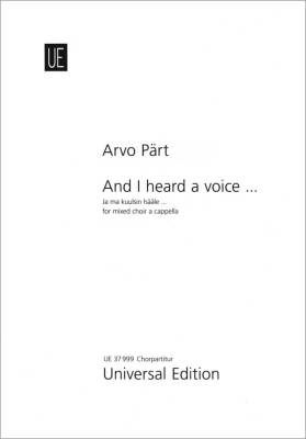 Universal Edition - And I heard a voice... - Paert - SATB