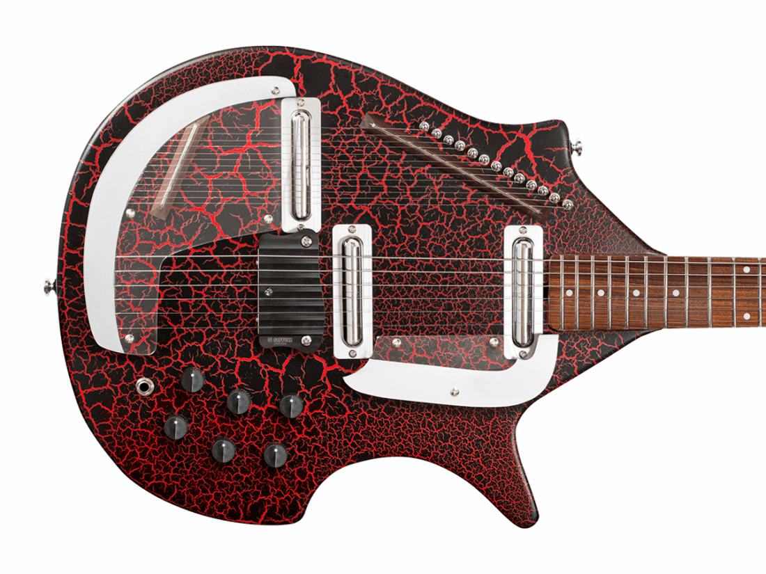 Danelectro Electric Sitar Red Long & McQuade