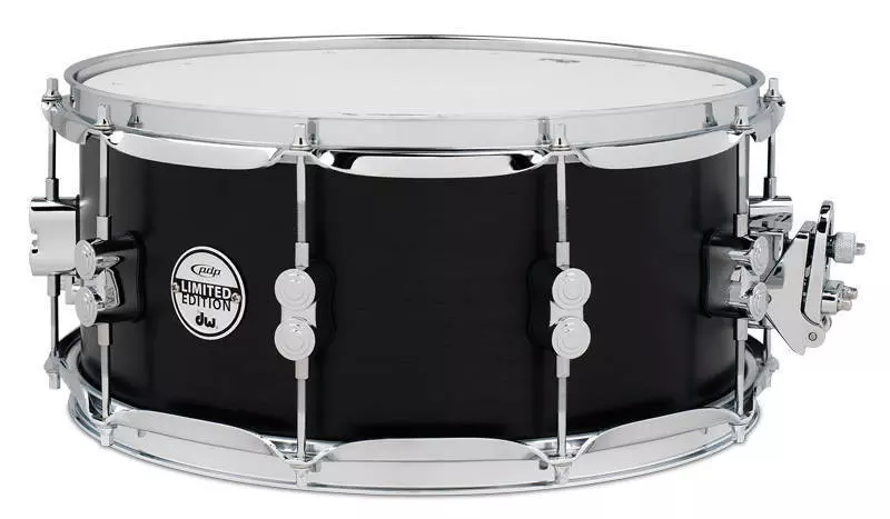 Pacific LTD 20 Ply Birch PDP Snare Drum - 6.5 x 14 Inch - Flat Black