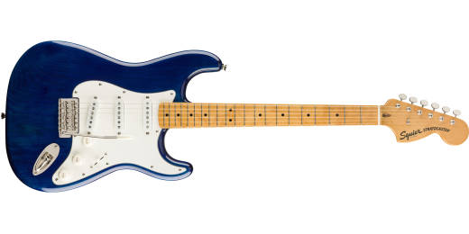 FSR Classic Vibe 70s Stratocaster, Maple Fingerboard - Sapphire Blue Transparent