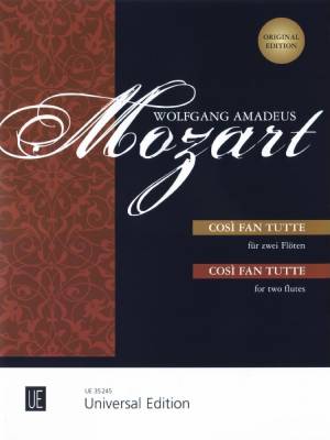 Universal Edition - Cosi fan tutte - Mozart/Wiese - Flute Duet - Book