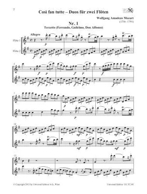 Cosi fan tutte - Mozart/Wiese - Flute Duet - Book