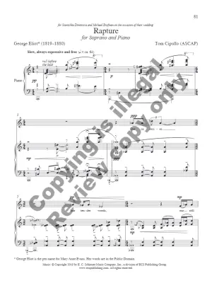 Songs for Soprano, Volume 1 - Cipullo - Soprano/Piano - Book