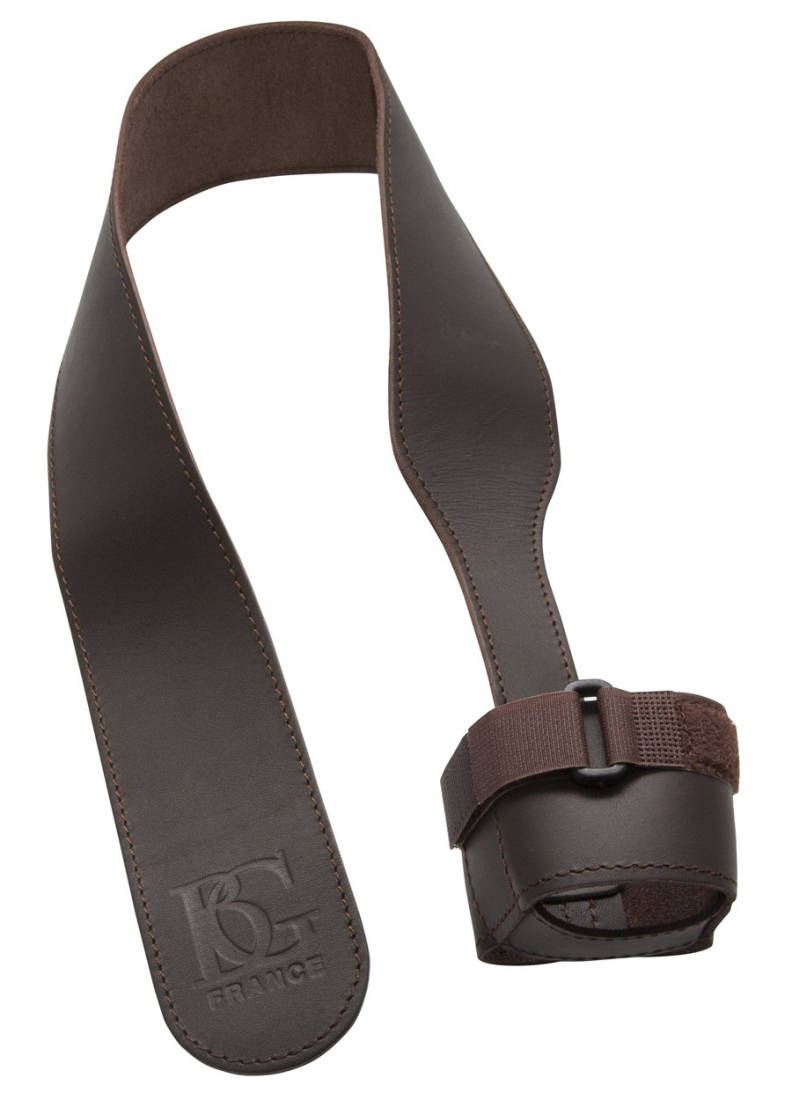 Leather Bassoon Seat Strap with Adjustable Cup