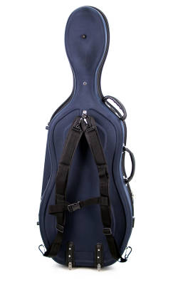 Lightweight Cello Case with Wheels (Blue) - 1/2