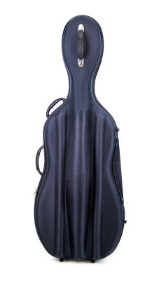 Young Heung - Lightweight Cello Case with Wheels (Blue) - 1/2