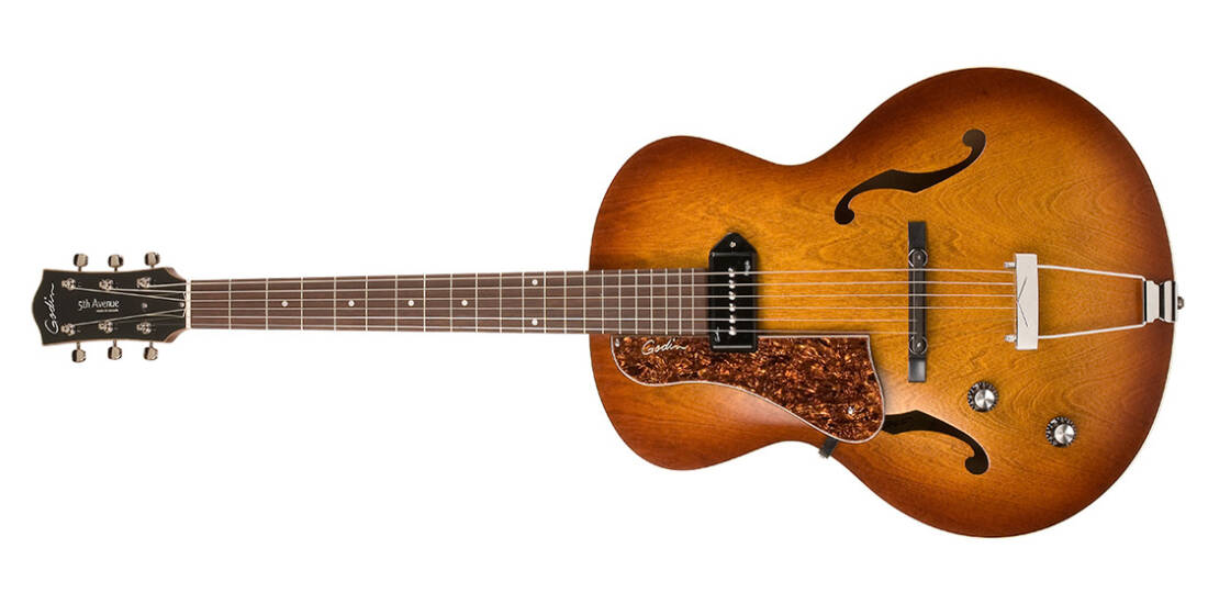 5th Ave Kingpin with P90 - Cognac Burst (Left Handed)