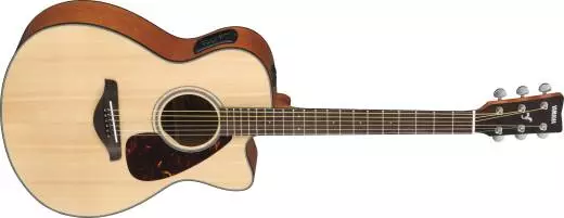Solid Top Concert Acoustic/Electric Guitar - Small Body - Cutaway - Natural