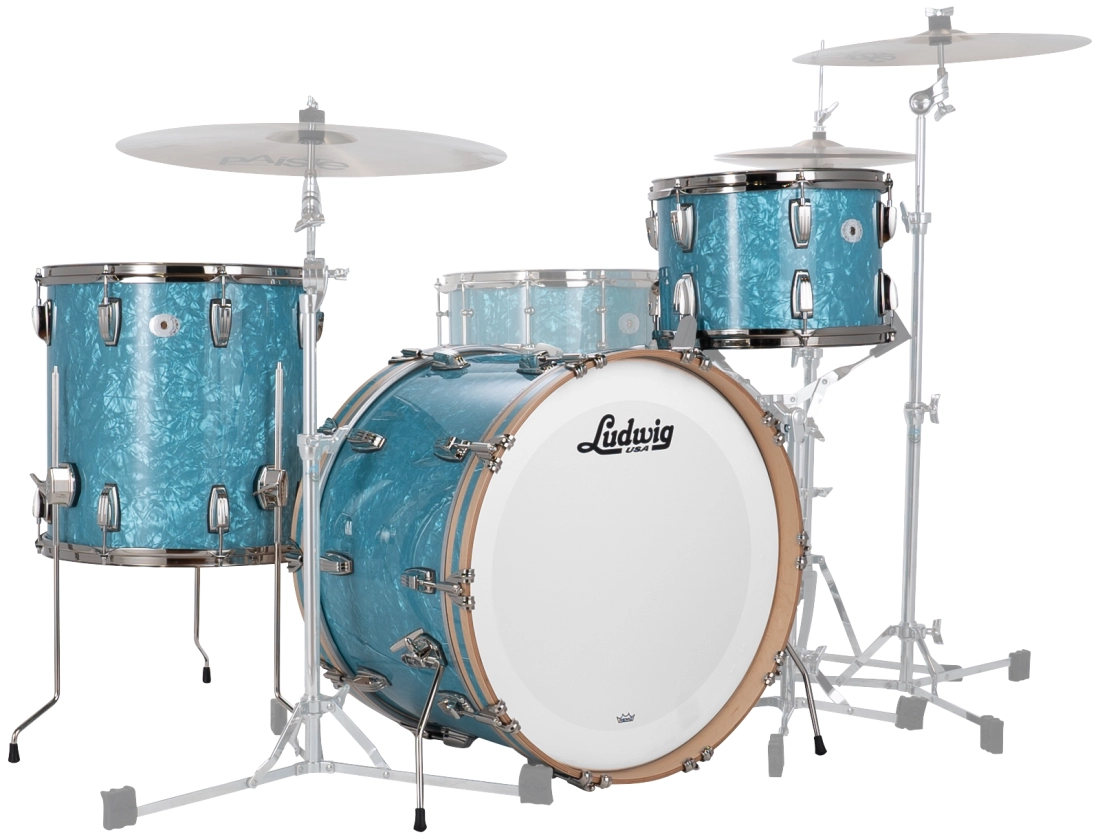 Pack 3 pièces de la série Vintage Select Classic Maple Fab (22/13/16) - Bleu glacier