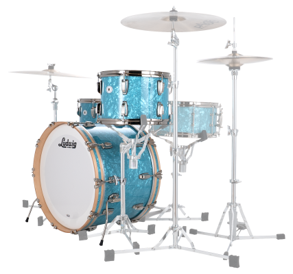 Vintage Select Series Classic Maple Fab 3-Piece Shell Pack (22,13,16) - Glacier Blue