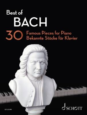 Schott - Best of Bach: 30 Famous Pieces for Piano - Bach/Heumann - Piano - Book