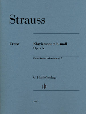 G. Henle Verlag - Piano Sonata b minor op. 5 - Strauss/Jost - Piano - Book