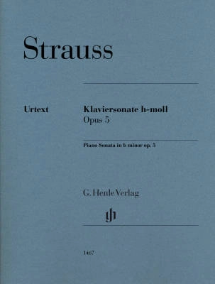 G. Henle Verlag - Piano Sonata b minor op. 5 - Strauss/Jost - Piano - Book