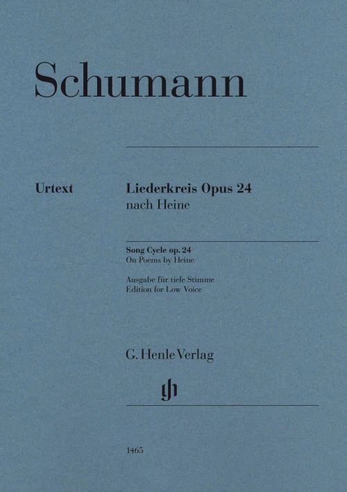 Liederkreis (Song Cycle), Op. 24 - Schumann/Ozawa - Low Voice/Piano - Book