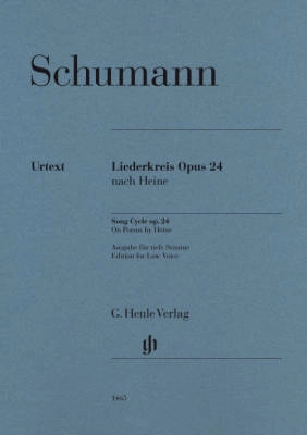 G. Henle Verlag - Liederkreis (Song Cycle), Op. 24 - Schumann/Ozawa - Low Voice/Piano - Book