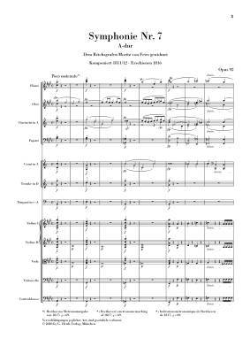 Symphony no. 7 A major op. 92 - Beethoven/Herttrich - Study Score - Book
