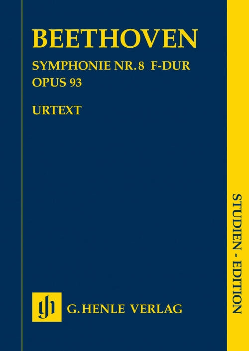 Symphony no. 8 F major op. 93 - Beethoven/Herttrich - Study Score - Book