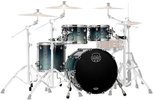 Mapex - Saturn Renew 4-Piece Shell Pack (20,10,12,14) - Teal Blue Fade