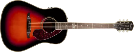 Ron Emory \'Loyalty\' Parlor/Electric Guitar - Rosewood Fretboard - Vintage Sunburst