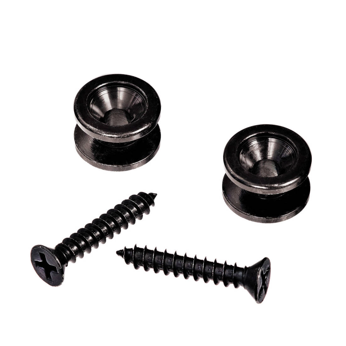 Solid Brass Strap Pins - Black (Set of 2)