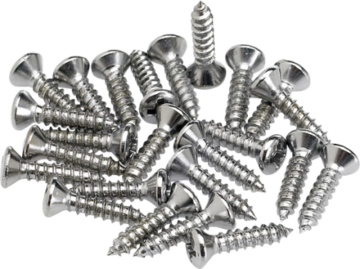 Fender - Pickguard/Control Plate Mounting Screws (24) - Chrome