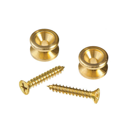 Planet Waves - Solid Brass Strap Pins - Brass (Set of 2)