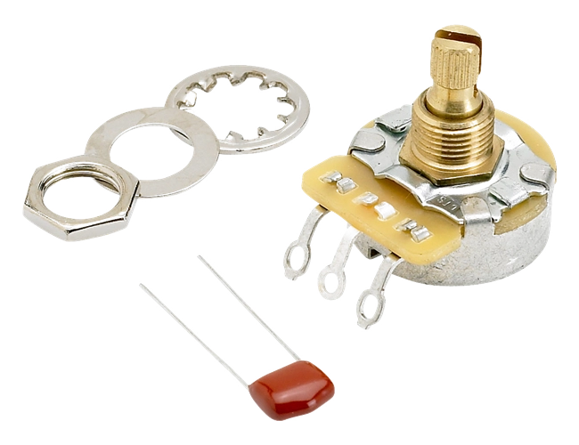 250K No-Load Split Shaft Potentiometer (Volume or Tone)