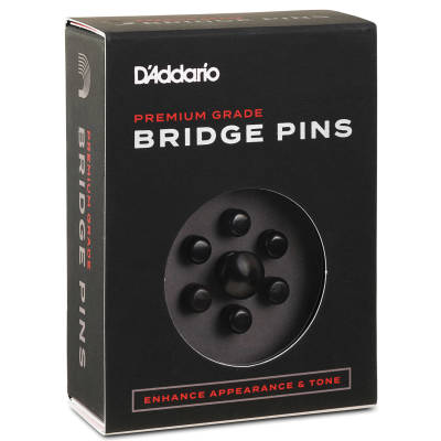 PWPS1 Ebony Bridge Pins with End Pin Set