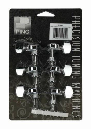 P2642 Individual 3+3 Covered Tuning Machine Heads - Chrome