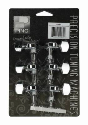 Ping - P2642 Individual 3+3 Covered Tuning Machine Heads - Chrome