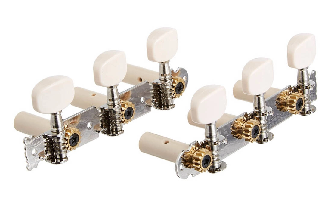 P2620 Nylon String Tuning Machine Heads - Nickel Plated