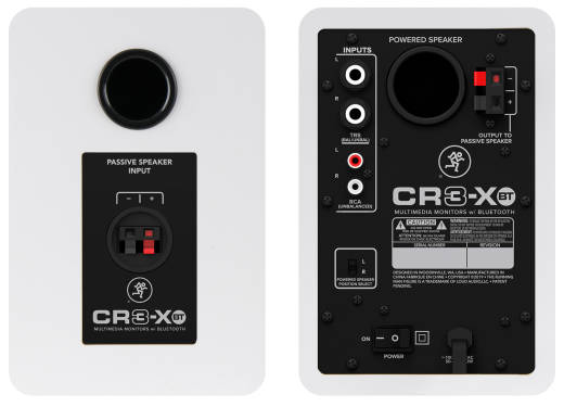CR3-XBT 3\'\' Multimedia Monitors with Bluetooth (Pair) - Limited Edition White