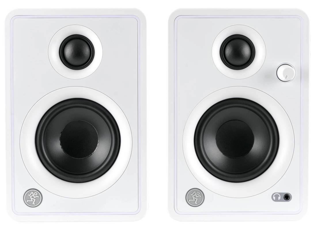 CR3-X 3\'\' Multimedia Monitors (Pair) - Limited Edition White