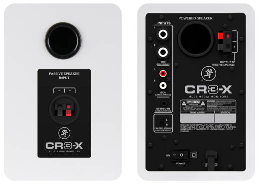 CR3-X 3\'\' Multimedia Monitors (Pair) - Limited Edition White