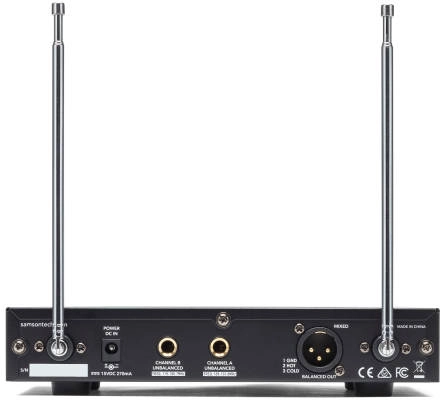 Stage 212 Frequency-Agile Dual-Channel Handheld VHF Wireless System - E (173 - 198 MHz)