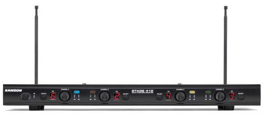 Stage 412 Frequency-Agile, Quad-Channel Handheld VHF Wireless System - E (173MHz - 198MHz)